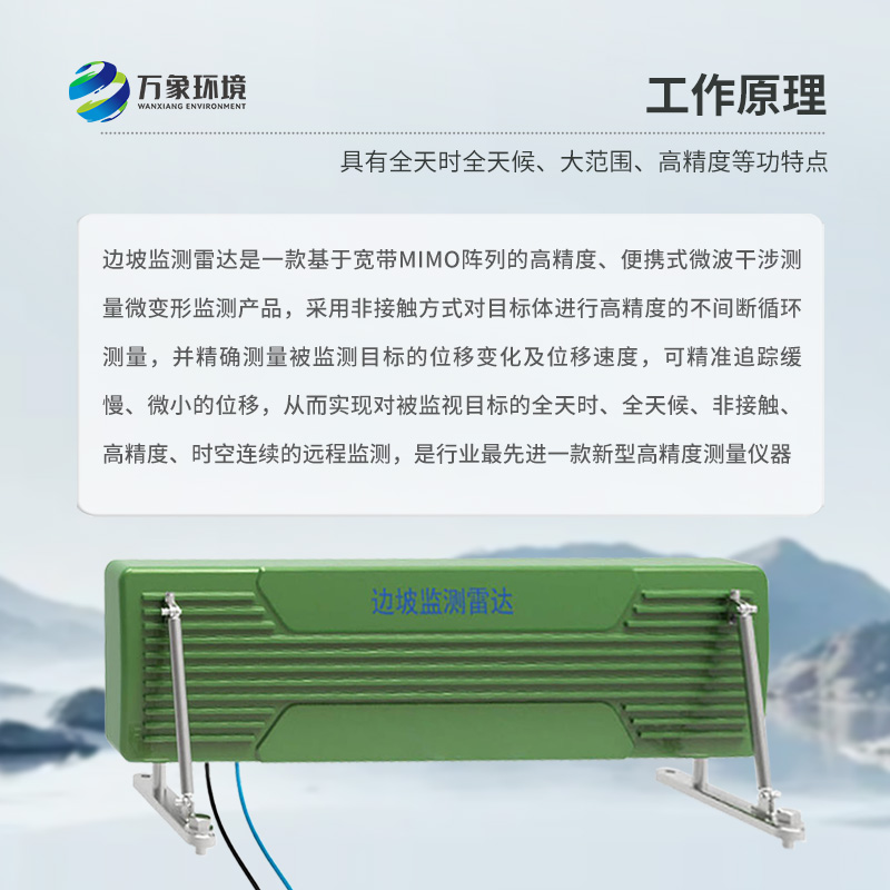 邊坡穩(wěn)定監(jiān)測雷達可精準追蹤緩慢、微小的位移